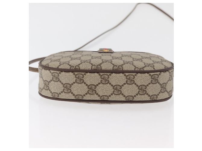 GUCCI GG Supreme Web Sherry Line Bag PVC Outlet 007 754 6112 4030 Auth 179036 Beige D'oro - vista 9