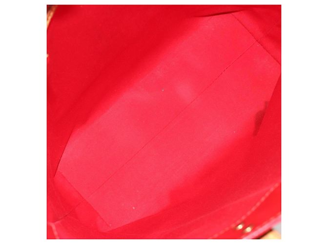 LOUIS VUITTON Borsa Monogram Vernis Reade MM Rossa M91086 LV Auth ka5182 Rosso - vista 11