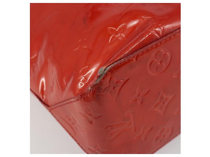 LOUIS VUITTON Borsa Monogram Vernis Reade MM Rossa M91086 LV Auth ka5182 Rosso - vista 16