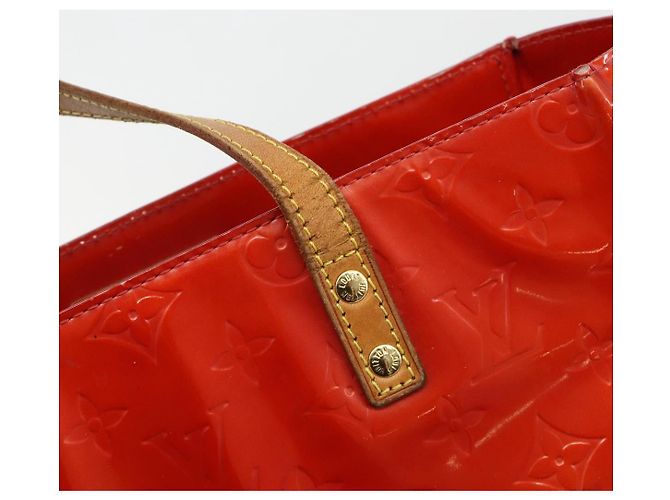 LOUIS VUITTON Borsa Monogram Vernis Reade MM Rossa M91086 LV Auth ka5182 Rosso - vista 18