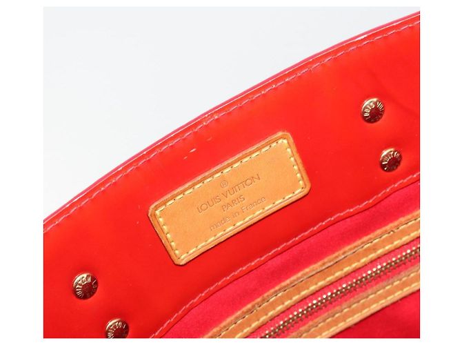 LOUIS VUITTON Borsa Monogram Vernis Reade MM Rossa M91086 LV Auth ka5182 Rosso - vista 19