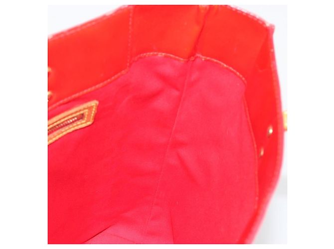 LOUIS VUITTON Borsa Monogram Vernis Reade MM Rossa M91086 LV Auth ka5182 Rosso - vista 20