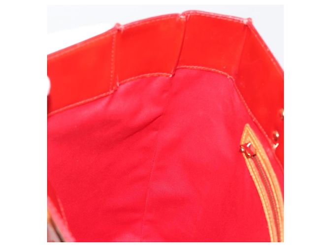 LOUIS VUITTON Borsa Monogram Vernis Reade MM Rossa M91086 LV Auth ka5182 Rosso - vista 21