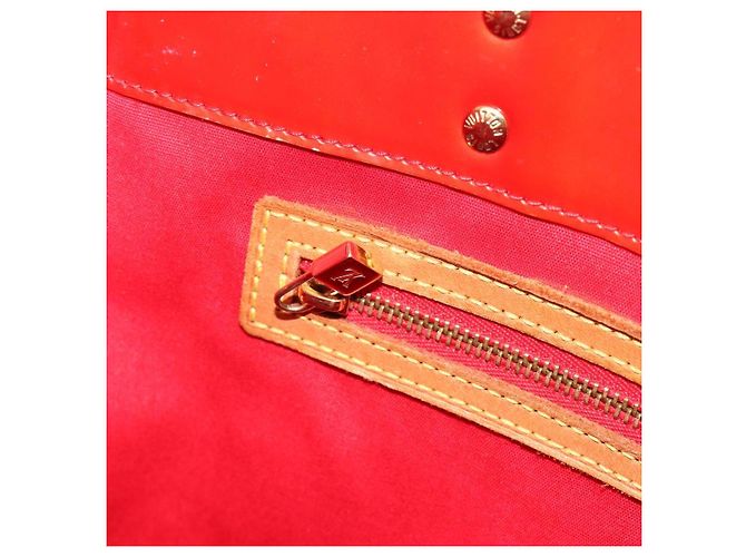 LOUIS VUITTON Borsa Monogram Vernis Reade MM Rossa M91086 LV Auth ka5182 Rosso - vista 22
