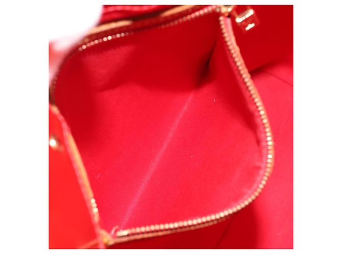 LOUIS VUITTON Borsa Monogram Vernis Reade MM Rossa M91086 LV Auth ka5182 Rosso - vista 23
