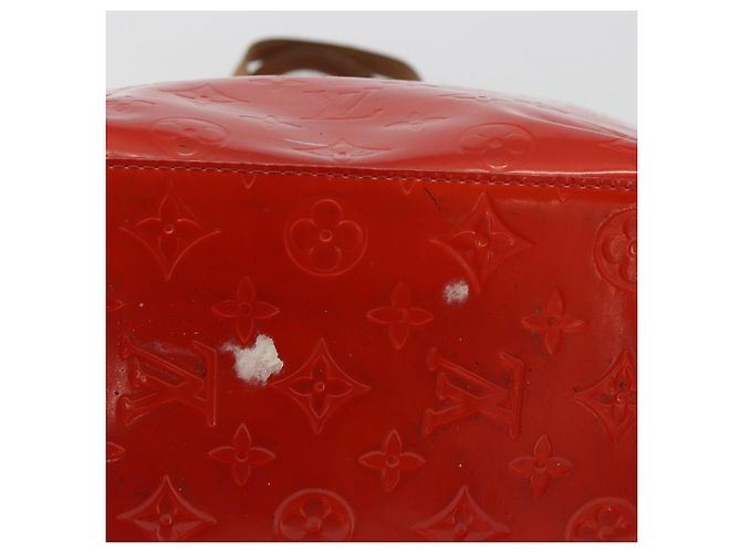 LOUIS VUITTON Borsa Monogram Vernis Reade MM Rossa M91086 LV Auth ka5182 Rosso - vista 6