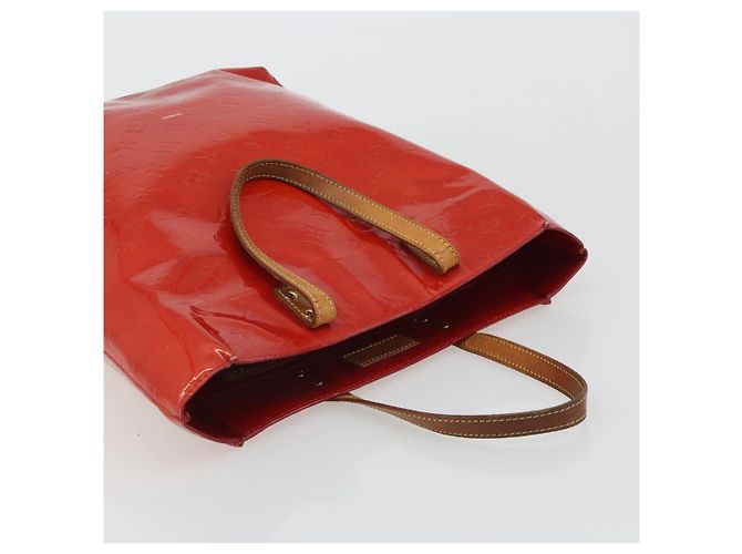 LOUIS VUITTON Borsa Monogram Vernis Reade MM Rossa M91086 LV Auth ka5182 Rosso - vista 7