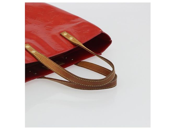 LOUIS VUITTON Borsa Monogram Vernis Reade MM Rossa M91086 LV Auth ka5182 Rosso - vista 8