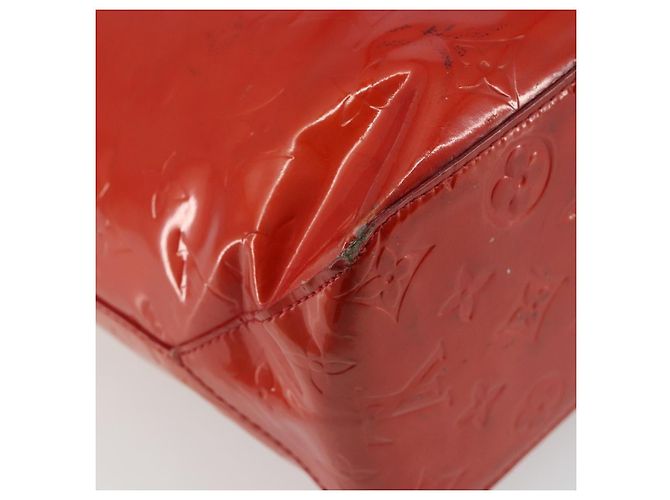 LOUIS VUITTON Borsa Monogram Vernis Reade MM Rossa M91086 LV Auth ka5182 Rosso - vista 9