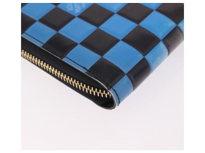 LOUIS VUITTON Epilase Zippy Wallet Long Wallet Blue Black M62268 LV Auth 191544M Nero - vista 16