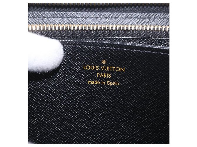 LOUIS VUITTON Epilase Zippy Wallet Long Wallet Blue Black M62268 LV Auth 191544M Nero - vista 18
