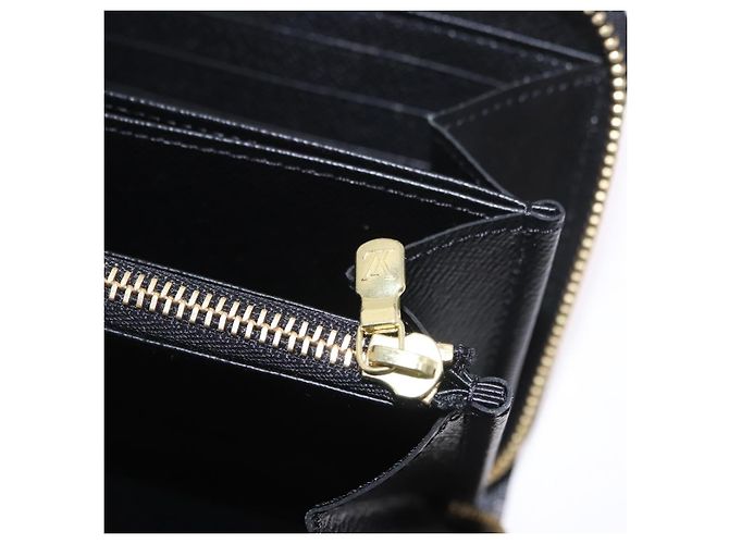 LOUIS VUITTON Epilase Zippy Wallet Long Wallet Blue Black M62268 LV Auth 191544M Nero - vista 23