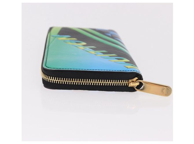 LOUIS VUITTON Epilase Zippy Wallet Long Wallet Blue Black M62268 LV Auth 191544M Nero - vista 5