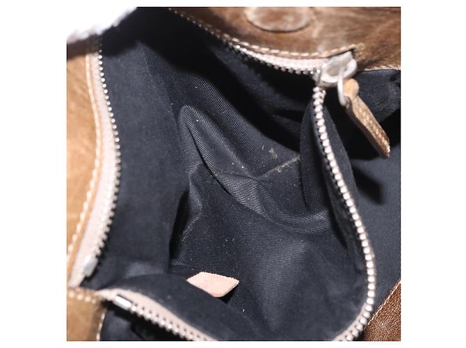 Chloé Borsa Chloe Paddington in pelle marrone oro Auth 190982 D'oro - vista 23