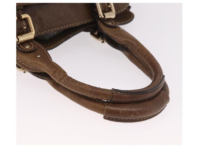 Chloé Borsa Chloe Paddington in pelle marrone oro Auth 190982 D'oro - vista 7