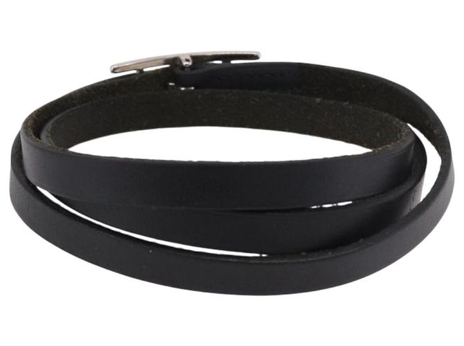 Hermès HERMES Appi 3 Armband Leder Schwarz Auth 187888 - Ansicht 3
