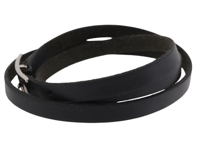 Hermès HERMES Appi 3 Armband Leder Schwarz Auth 187888 - Ansicht 4