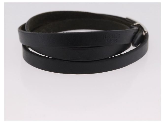 Hermès HERMES Appi 3 Armband Leder Schwarz Auth 187888 - Ansicht 5