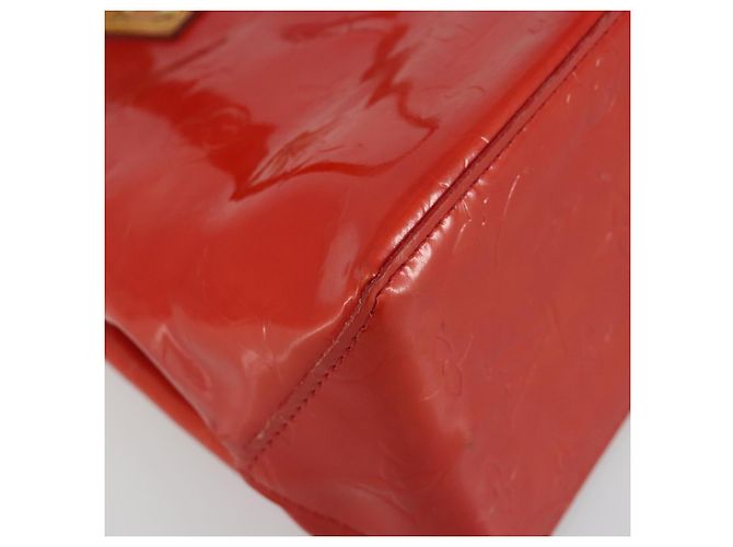 LOUIS VUITTON Monogram Vernis Reade PM Hand Bag Red Rouge M91088 LV Auth ep15057 Vermelho - vista 14