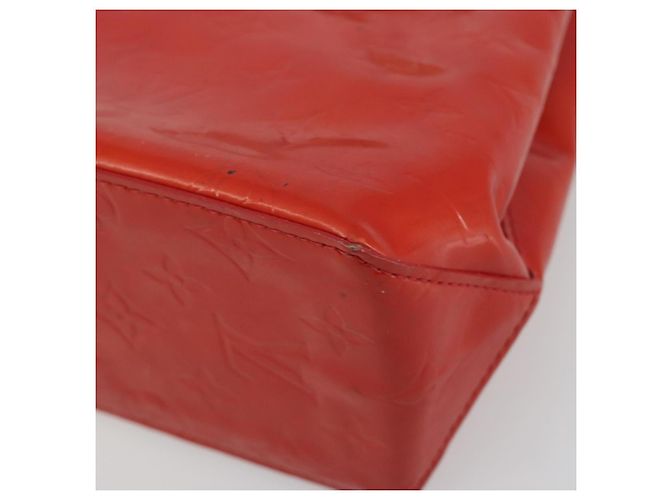 LOUIS VUITTON Monogram Vernis Reade PM Hand Bag Red Rouge M91088 LV Auth ep15057 Vermelho - vista 15