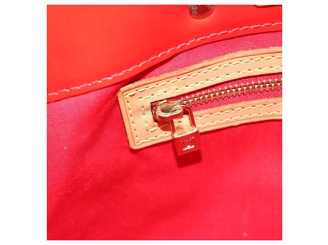 LOUIS VUITTON Monogram Vernis Reade PM Hand Bag Red Rouge M91088 LV Auth ep15057 Vermelho - vista 20