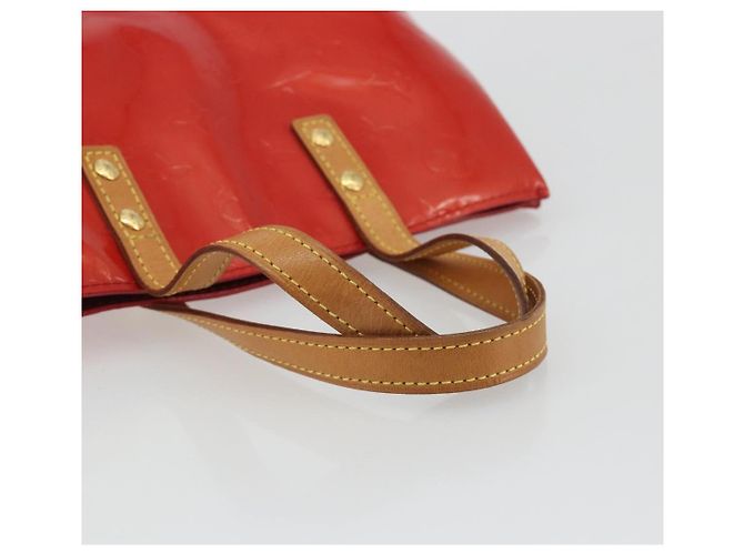 LOUIS VUITTON Monogram Vernis Reade PM Hand Bag Red Rouge M91088 LV Auth ep15057 Vermelho - vista 7
