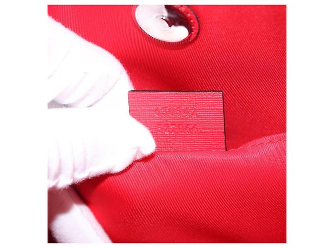 Borsa GUCCI Yuko Higuchi PVC 2way Rosso 630542 Auth 191602SM - vista 11