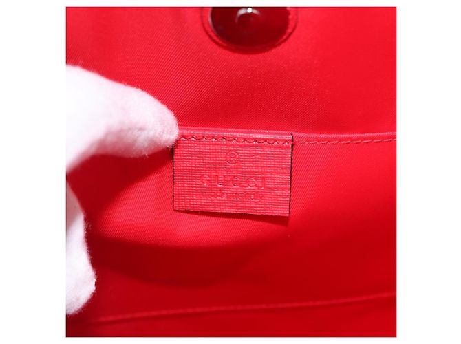 Borsa GUCCI Yuko Higuchi PVC 2way Rosso 630542 Auth 191602SM - vista 19