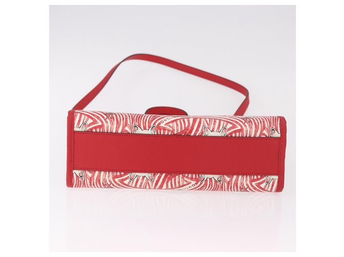 Borsa GUCCI Yuko Higuchi PVC 2way Rosso 630542 Auth 191602SM - vista 5