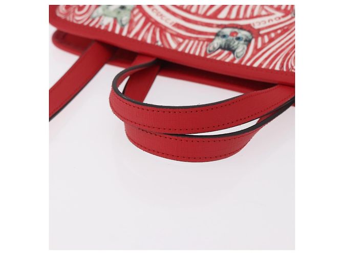 Borsa GUCCI Yuko Higuchi PVC 2way Rosso 630542 Auth 191602SM - vista 7