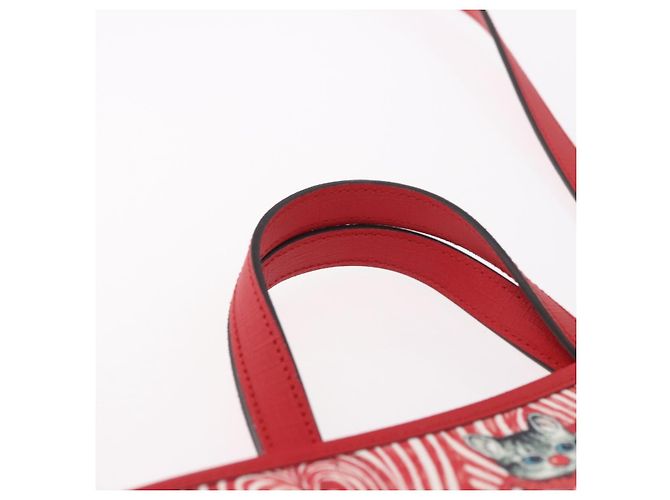 Borsa GUCCI Yuko Higuchi PVC 2way Rosso 630542 Auth 191602SM - vista 8