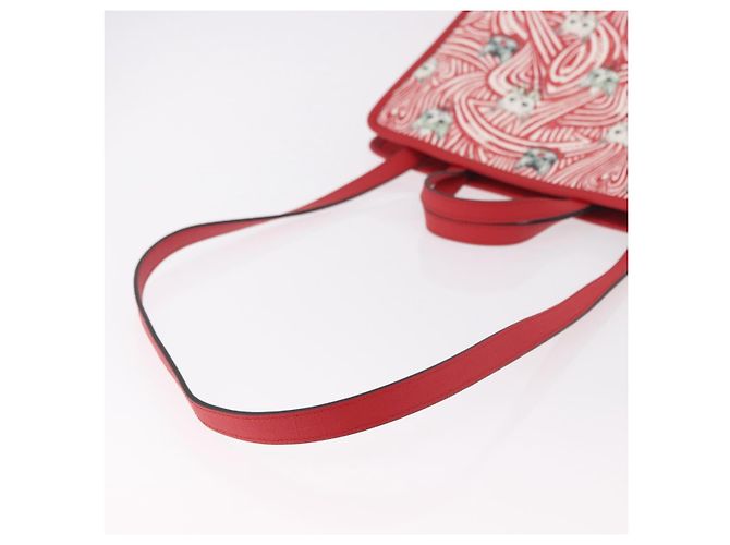 Borsa GUCCI Yuko Higuchi PVC 2way Rosso 630542 Auth 191602SM - vista 9