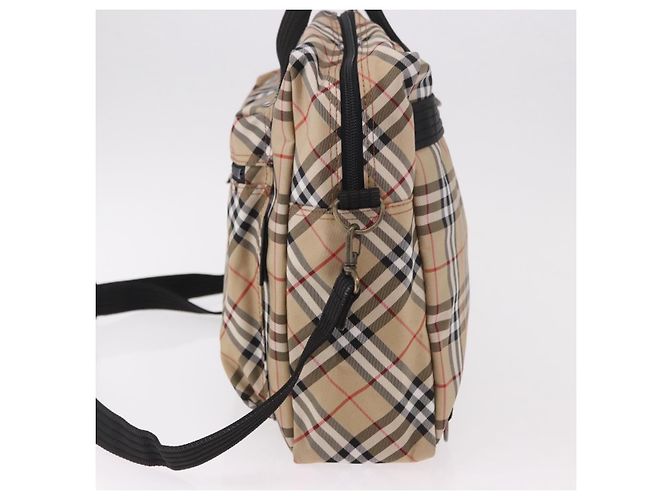 Borsa a mano BURBERRY Canvas 3way Beige Oro Auth mr2653 D'oro - vista 3
