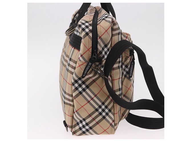 Borsa a mano BURBERRY Canvas 3way Beige Oro Auth mr2653 D'oro - vista 4