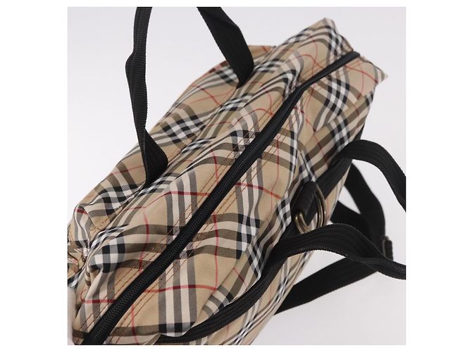 Borsa a mano BURBERRY Canvas 3way Beige Oro Auth mr2653 D'oro - vista 6