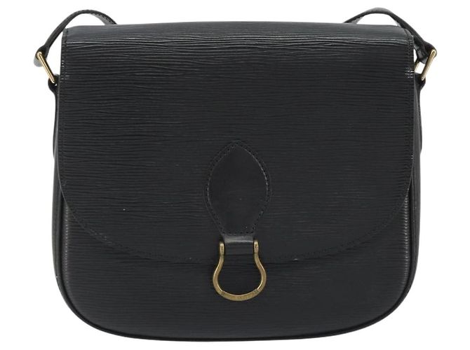 Borsa a Spalla LOUIS VUITTON Epi Saint Cloud GM Black Noir M52192 LV Auth ep15065A Nero - vista 13