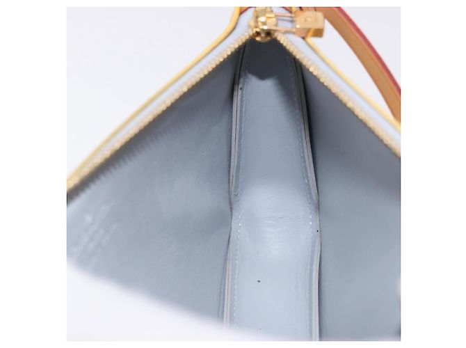 LOUIS VUITTON Monogram Vernis Lexington Accessory Pouch Gris M91056 Auth ka5139 - vista 18