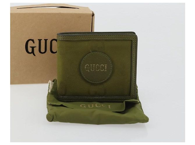 Portafoglio GUCCI GG Canvas Off The Grid Khaki 625574 Auth BA13855 Cachi - vista 12