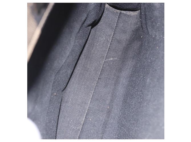 Pequin FENDI Pecan Canvas Handtasche PVC Braun Schwarz Authentisch 190920 - Ansicht 11