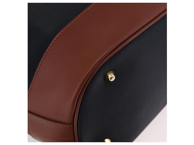 SAINT LAURENT Borsa a Spalla Nylon Nero Oro Auth BA13718A D'oro - vista 15