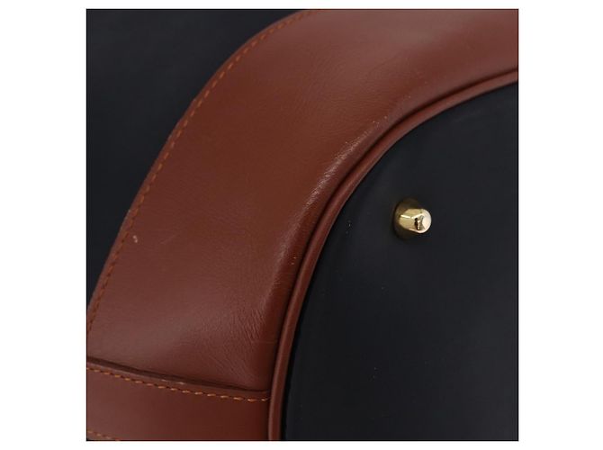 SAINT LAURENT Borsa a Spalla Nylon Nero Oro Auth BA13718A D'oro - vista 9