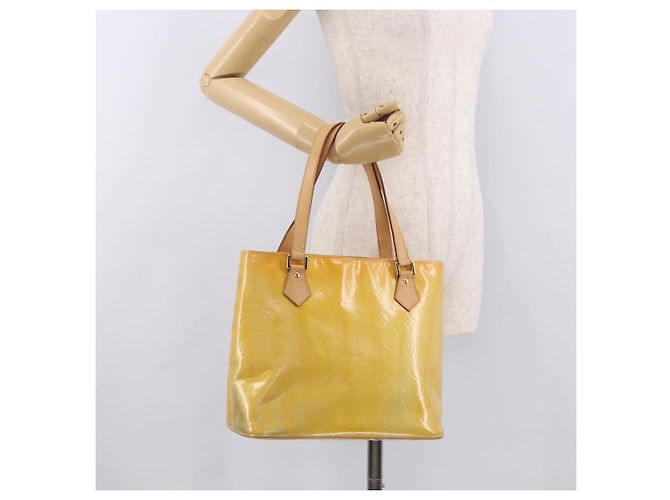 LOUIS VUITTON Borsa Monogram Vernis Houston Gris M91053 LV Auth ep15069 Grigio - vista 22
