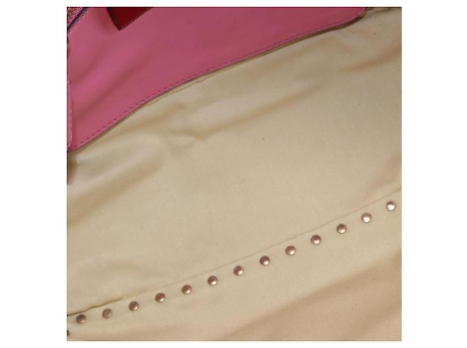 VALENTINO Studs Tote Bag Leder 2way Pink Gold Auth BA13725A Golden - Ansicht 11