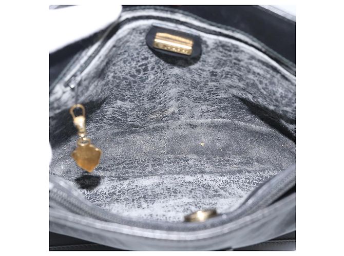 Borsa a Spalla GUCCI Micro GG Supreme PVC Nero Oro 001 14 0934 Auth mr2775 D'oro - vista 11