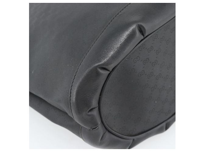 Borsa a Spalla GUCCI Micro GG Supreme PVC Nero Oro 001 14 0934 Auth mr2775 D'oro - vista 14