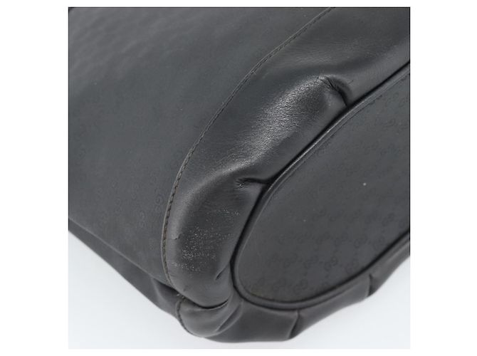 Borsa a Spalla GUCCI Micro GG Supreme PVC Nero Oro 001 14 0934 Auth mr2775 D'oro - vista 16