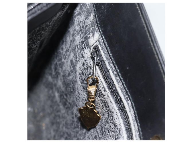 Borsa a Spalla GUCCI Micro GG Supreme PVC Nero Oro 001 14 0934 Auth mr2775 D'oro - vista 19