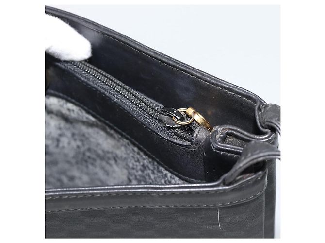 Borsa a Spalla GUCCI Micro GG Supreme PVC Nero Oro 001 14 0934 Auth mr2775 D'oro - vista 21