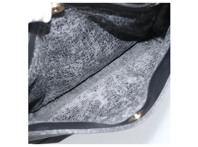 Borsa a Spalla GUCCI Micro GG Supreme PVC Nero Oro 001 14 0934 Auth mr2775 D'oro - vista 23