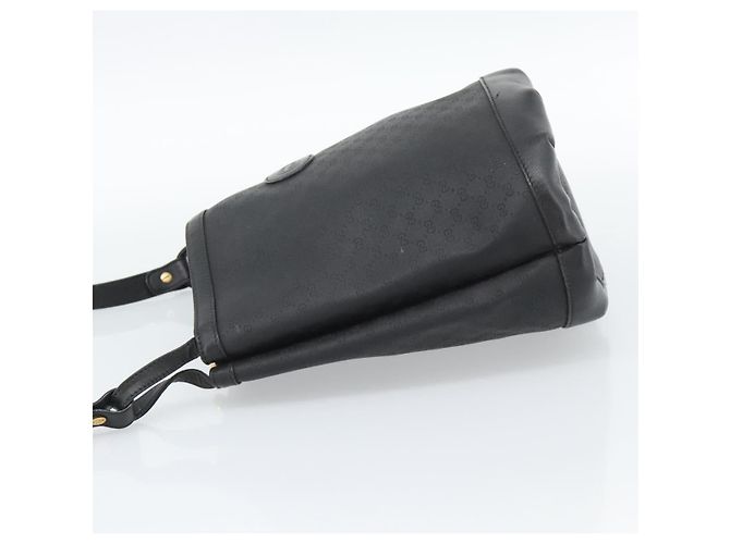 Borsa a Spalla GUCCI Micro GG Supreme PVC Nero Oro 001 14 0934 Auth mr2775 D'oro - vista 3